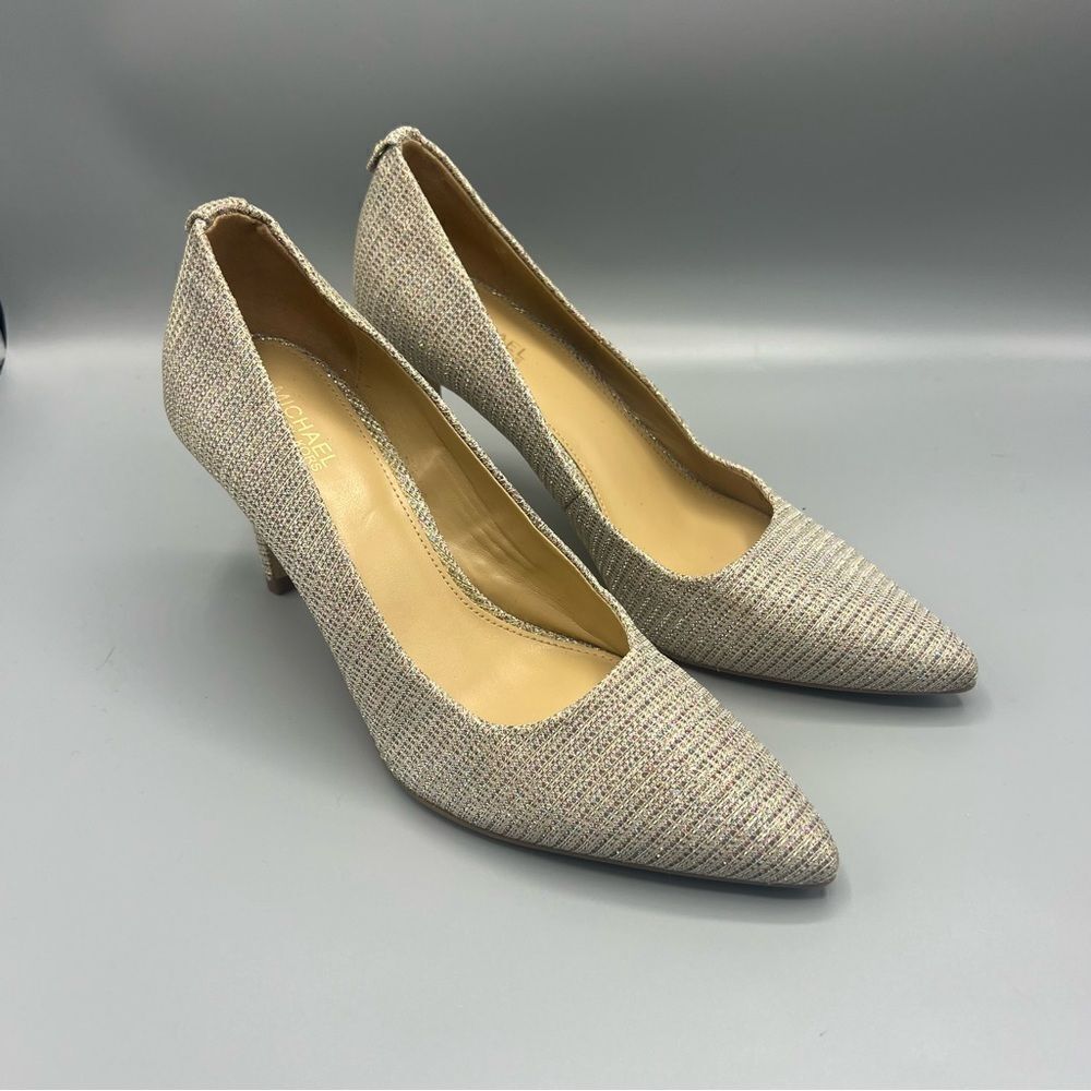 Michael Michael Kors Alina Flex Glitter Pumps Heels - Picture 4 of 7